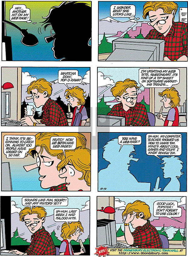 Doonesbury on Sunday December 10, 1995 Comic Strip