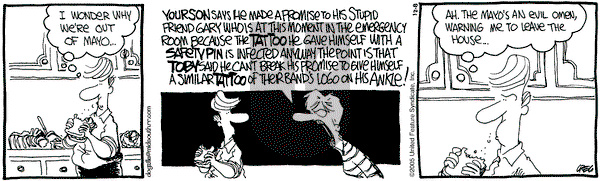 The Buckets on Thursday December 8, 2005 Comic Strip