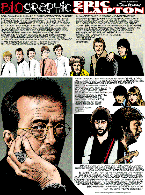 Biographic on Sunday February 3, 2008 Comic Strip