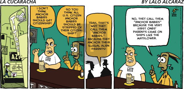 La Cucaracha on Sunday October 11, 2015 Comic Strip