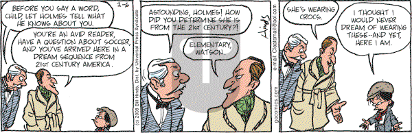 Cleats - Wednesday February 6, 2008 Comic Strip