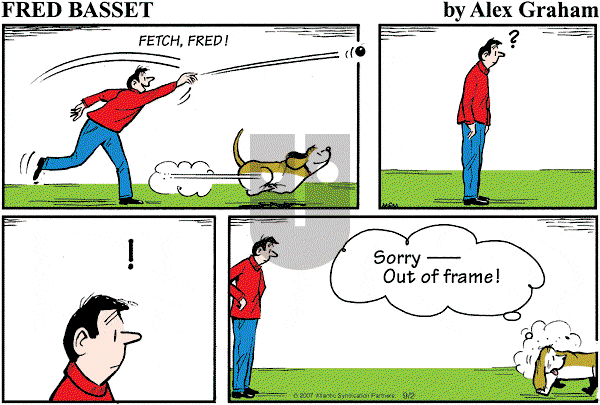Fred Basset on Sunday September 2, 2007 Comic Strip