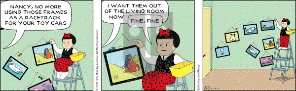 Nancy on Friday February 5, 2021 Comic Strip