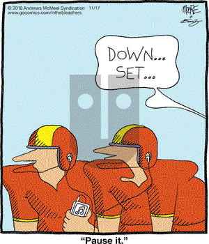 In the Bleachers on Saturday November 17, 2018 Comic Strip