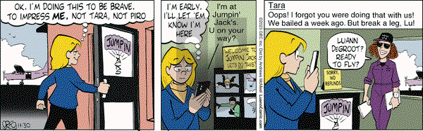 Luann - Thursday November 30, 2023 Comic Strip