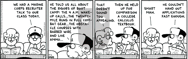 FoxTrot on Monday December 6, 1999 Comic Strip