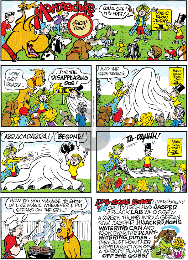 Marmaduke on Sunday October 2, 2011 Comic Strip