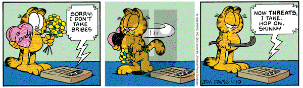 Garfield on Friday April 19, 1996 Comic Strip