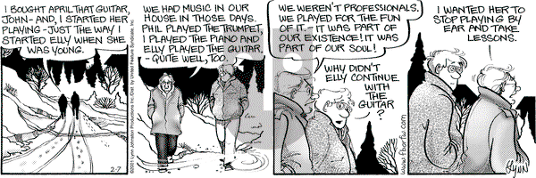 For Better or For Worse on Wednesday February 7, 2001 Comic Strip