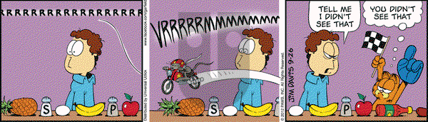 Garfield on Wednesday September 26, 2012 Comic Strip