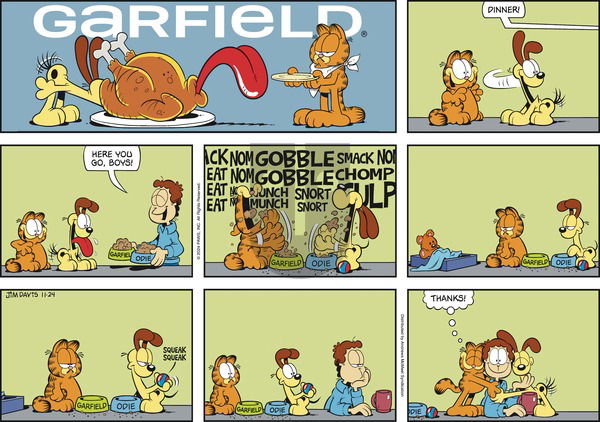Garfield - Sunday November 24, 2024 Comic Strip