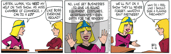 Luann on Tuesday April 18, 2006 Comic Strip