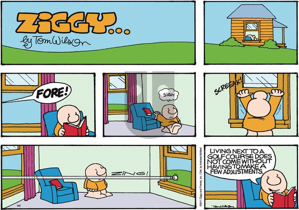 Ziggy on Sunday September 3, 2017 Comic Strip