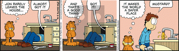 Garfield on Thursday March 16, 2017 Comic Strip