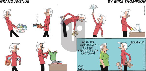 Grand Avenue on Sunday October 15, 2023 Comic Strip