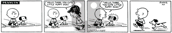 Peanuts on Thursday July 3, 1952 Comic Strip