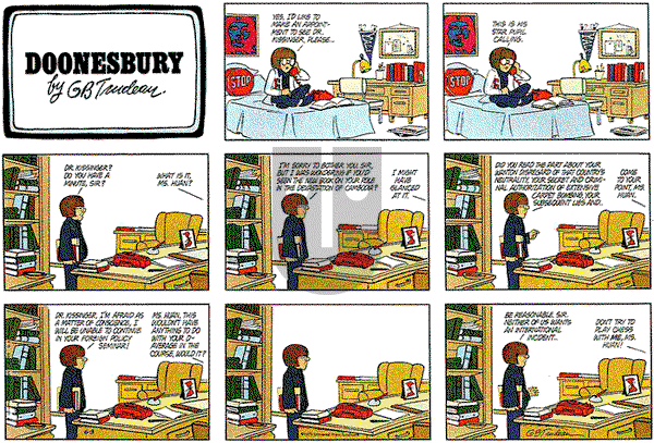 Doonesbury on Sunday June 3, 1979 Comic Strip