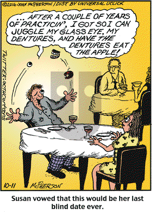 Close to Home on Tuesday October 11, 2016 Comic Strip