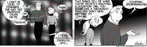 9 Chickweed Lane on Monday April 18, 2011 Comic Strip