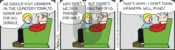 The Born Loser on Monday November 11, 2013 Comic Strip