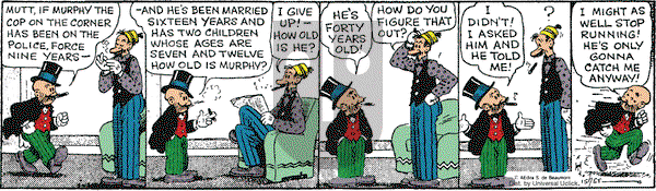 Mutt & Jeff - Saturday April 11, 2015 Comic Strip