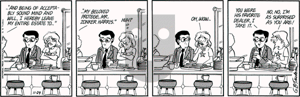Doonesbury on Thursday November 29, 1979 Comic Strip