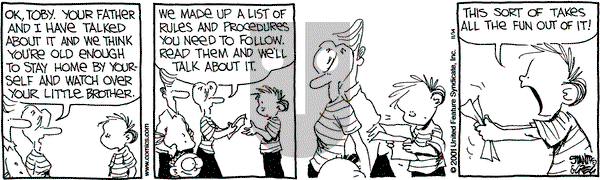 The Buckets on Wednesday November 14, 2001 Comic Strip