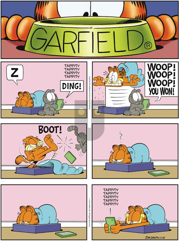 Garfield on Sunday November 10, 2019 Comic Strip