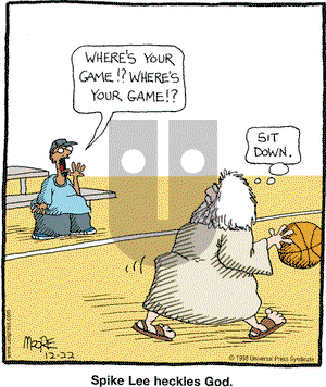 In the Bleachers on Tuesday December 22, 1998 Comic Strip
