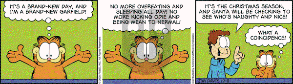 Garfield on Monday December 8, 2025 Comic Strip