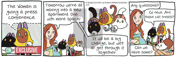 Breaking Cat News on Monday May 15, 2017 Comic Strip