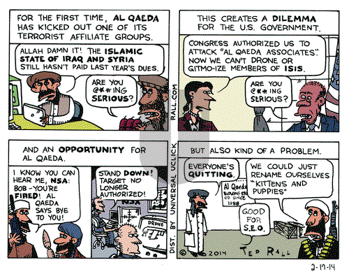 Ted Rall on Monday February 17, 2014 Comic Strip