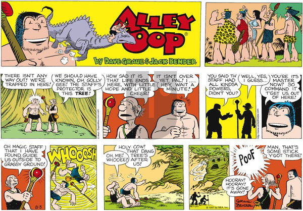 Alley Oop on Sunday August 3, 1997 Comic Strip