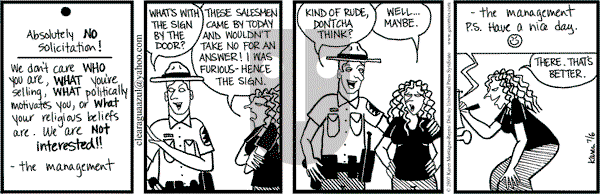 Clear Blue Water on Friday July 6, 2007 Comic Strip
