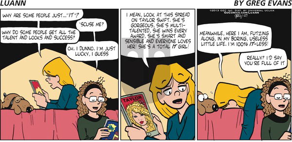 Luann on Sunday January 27, 2013 Comic Strip