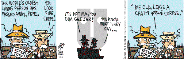 La Cucaracha on Monday January 26, 2009 Comic Strip