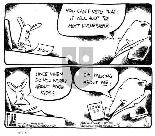 Tom Toles on Friday October 5, 2007 Comic Strip