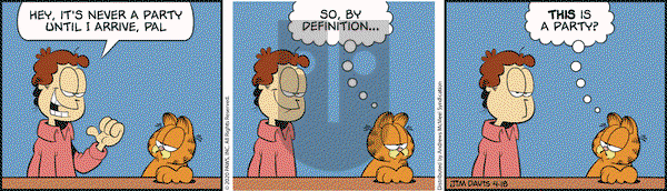 Garfield on Saturday April 18, 2020 Comic Strip