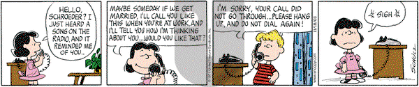Peanuts on Tuesday November 18, 2003 Comic Strip