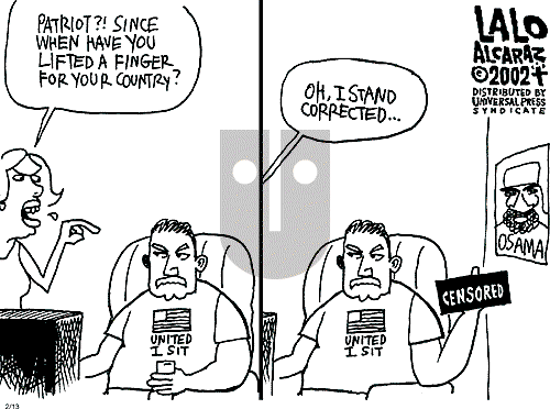 Lalo Alcaraz on Monday February 11, 2002 Comic Strip