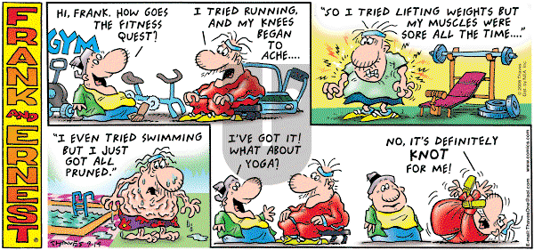 Frank and Ernest on Sunday September 14, 2008 Comic Strip