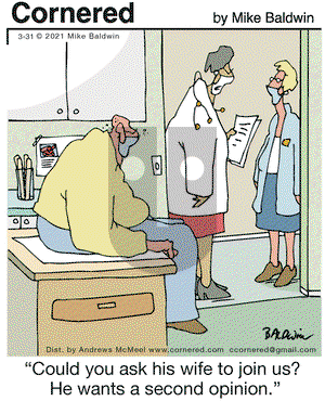 Cornered on Wednesday March 31, 2021 Comic Strip