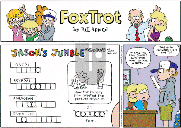 FoxTrot on Sunday August 7, 2005 Comic Strip