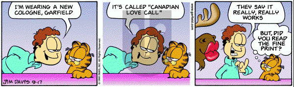 Garfield on Thursday September 17, 1998 Comic Strip