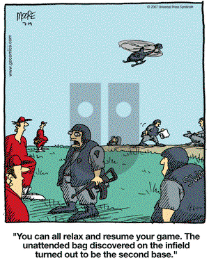 In the Bleachers on Tuesday August 7, 2007 Comic Strip