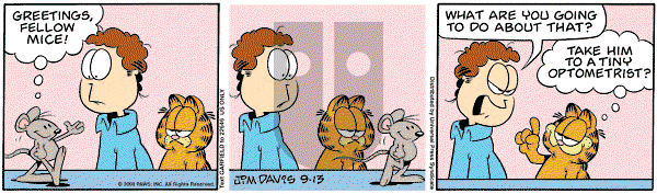 Garfield on Saturday September 13, 2008 Comic Strip