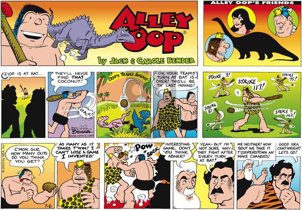Alley Oop on Sunday July 6, 2003 Comic Strip