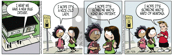 Baldo on Tuesday April 28, 2015 Comic Strip