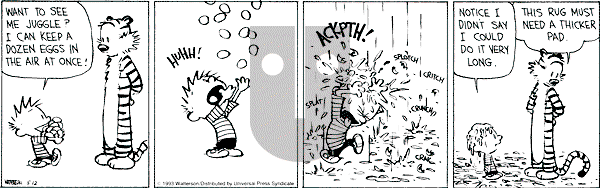 Calvin and Hobbes - Wednesday May 12, 1993 Comic Strip