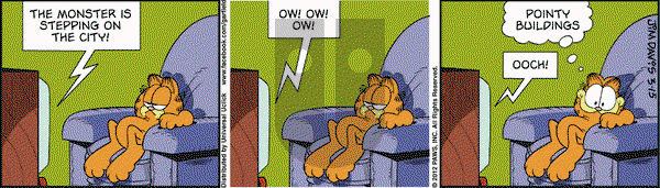 Garfield on Thursday March 15, 2012 Comic Strip